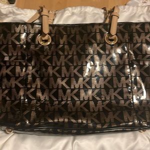 Michael Kors Black and Gold Bag